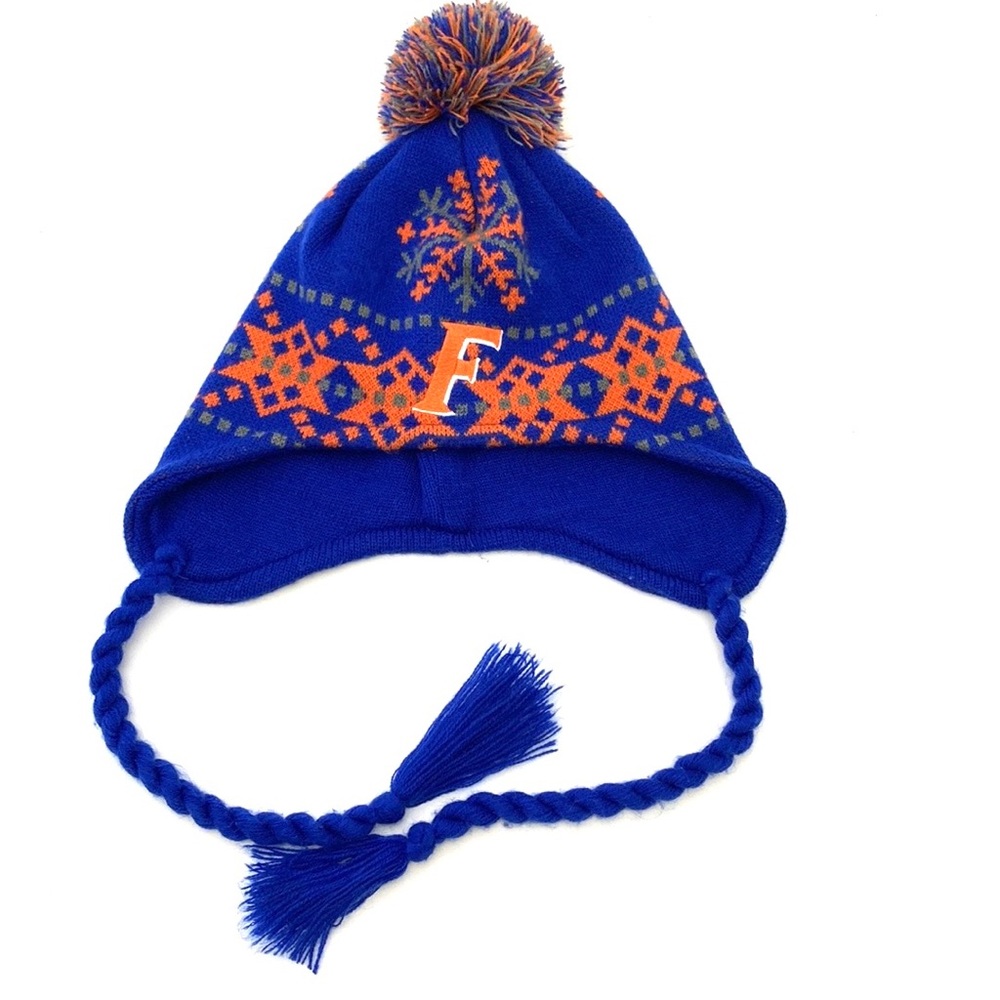 Top of the World UNISEX Florida Gators Aviator Pom Knit Tassel Beanie